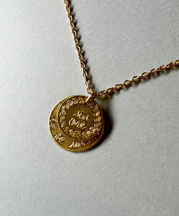 Locket "Just want to be & Sincere"（誠実でいたい） (Gold)