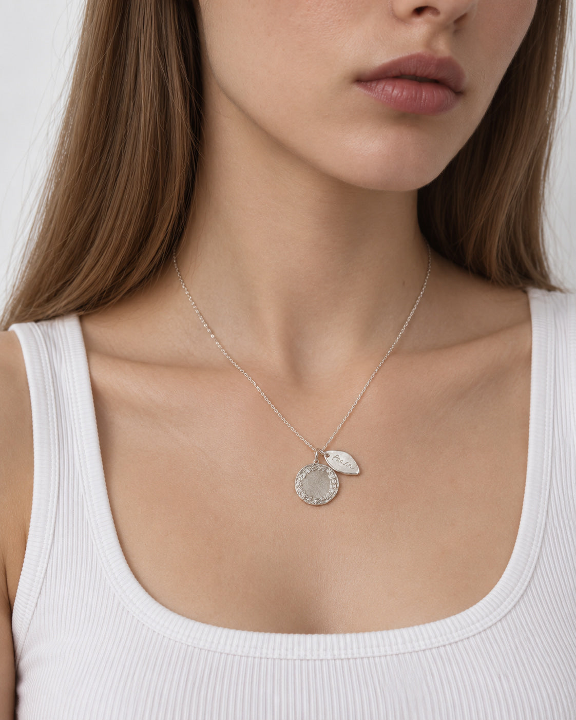 "Laurel &amp; Peace" (Silver)