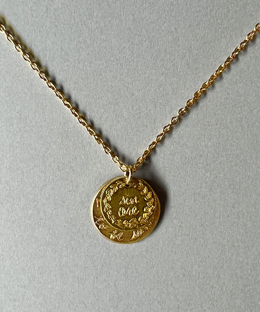 Locket "Just want to be &amp; Sincere" (Gold)
