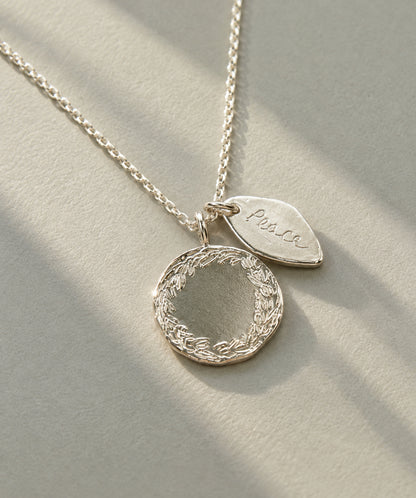 "Laurel &amp; Peace" (Silver)