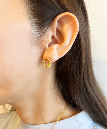 Great Twisted Earrings(Gold) 