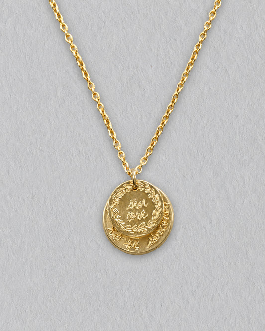 Locket "Just want to be &amp; Sincere" (Gold)